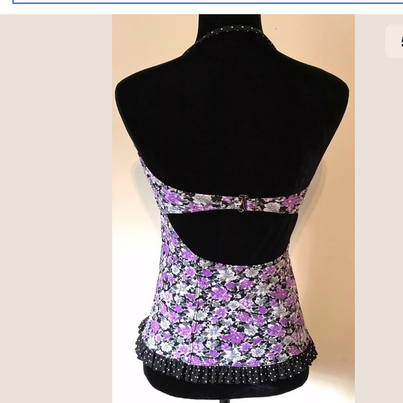 Hula Honey Swimwear Bathing Suit Top Size Medium - Picture 5 of 12